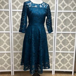 Midi lace A-line dress size 10 (NWT)